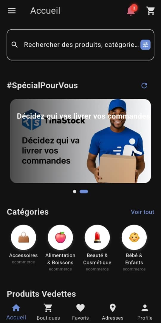 Screenshot de TinaStock Driver